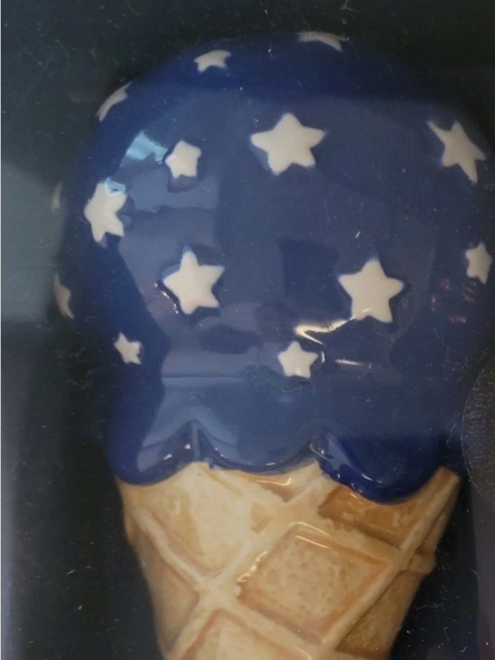 Martha Stewart July 4th Patriotic Stars & Stripes Ceramic Ice Cream Cones NIB - Picture 7 of 11